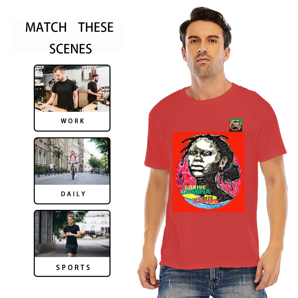 ✊🏾 T-shirt unisex  LUMINA SOPHIE Rouge - Héroïne Martiniquaise | MATNIK