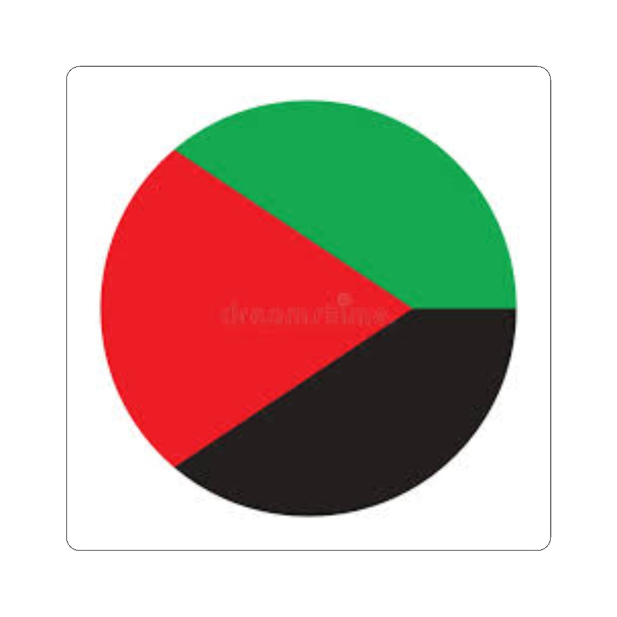 ⚫🔴🟢 Sticker Rond Drapeau Martiniquais - MATNIK Vinyle Durable